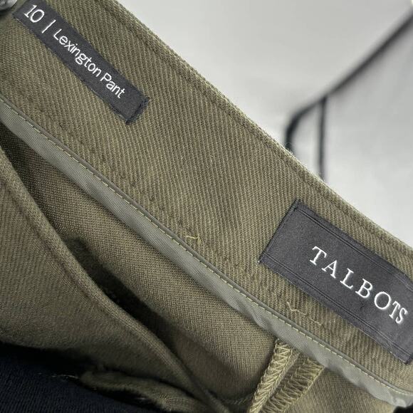 Talbots Green Lexington Ponte Knit Skinny Ankle Pants - Picture 9 of 12